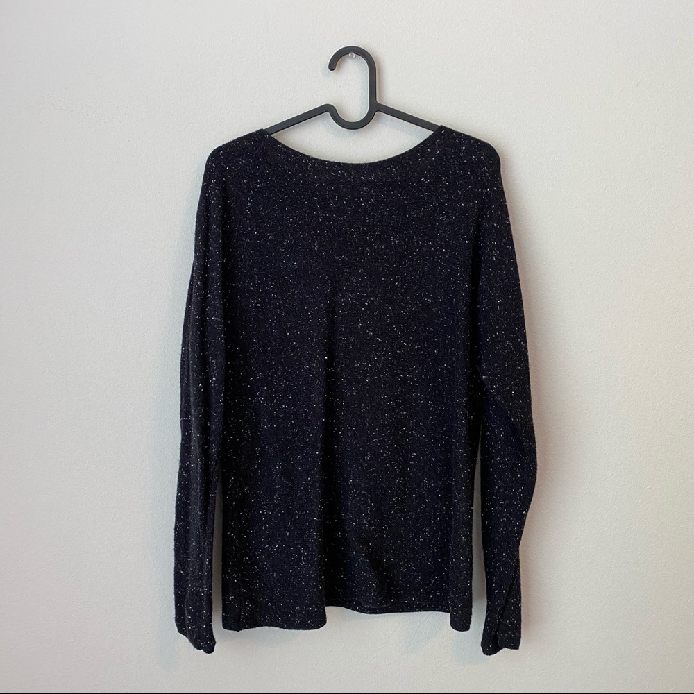 J. Jill black speckled sweater
